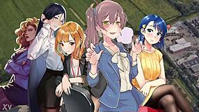 Office lady handles work tasks