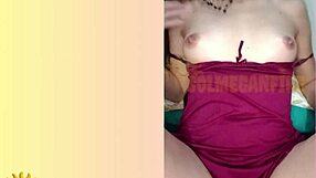 Cummed on natural redhead Sol Megan Fire during video call