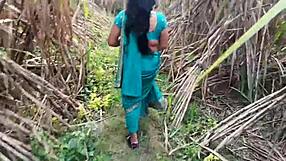Outdoor Sugarcane Field Hard Sex with Sexy Married Girlfriend