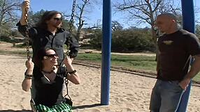 Big-Titted Wife Screwed by Stranger as Husband Watches Outdoor Action.