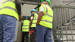 Nathaly Cherie Takes Five Black Cocks