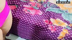 Home sex with the neighbor 😏 Colombian babe with natural tits