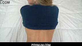 POVMum, lucky stepson with huge dick bangs stepmom Ashley Fires hard