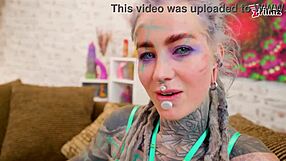 Skinny blonde gets her ass fucked hard in one take