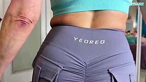 Hey, watch this sexy milf try gym outfits for her curvy body in a hot workout haul!
