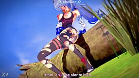 Genshin Impact’s Ganyu Masturbates with Big Tits and Ass in Wild Anime