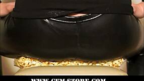 Femdom slave endures face sitting and food humiliation in fetish session