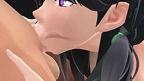 mmd girl giving blowjob in oral scene