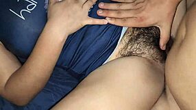 First time homemade video with a hairy ass and a cute girl