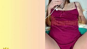 Cummed on natural redhead Sol Megan Fire during video call