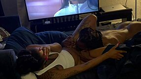 The girl sucks out all the cum of a loyal guy