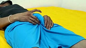 Solo boy masturbates