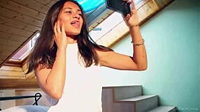 cute brunette sima from thelifeerotic relaxes with solo fingering and masturbation.