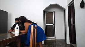 Stepfather watches stepdaughter shake ass in bathroom