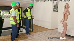 Nathaly Cherie Takes Five Black Cocks