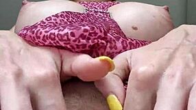 Blonde mycandyalice gives jerk off instructions while masturbating