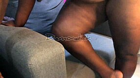 Step Mom's Oiled Big Ass Gets Worshiped and Massaged