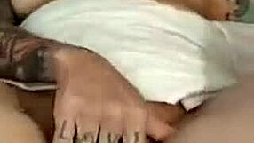 Slutty neighbor masturbates with big tits