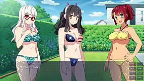 Sakura gamer explores lesbian interactions in part 6 clover ending.