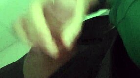 Shopping Mall Guard Masturbates Hard in Bathroom Stall.