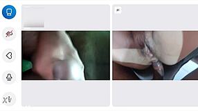 He couldn't hold back and came in one minute on video call