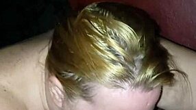 the wife gave a full blowjob to her husband, feeling passionate