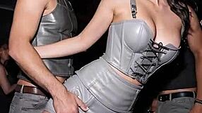 Dirty After Work! - Part 1 - AI Leather Skirt Tease in Public