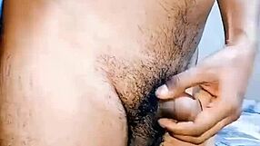 holy crap, check this small hairy cock getting slapped and played with in the kitchen!