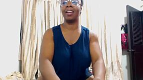 Ebony Mom Flexes Her Massive Tits With Pride