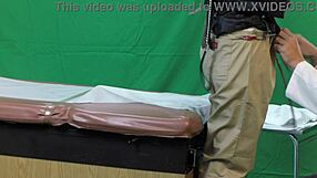 Scarlett johnson undergoes extreme deepthroat and pussy inspection.