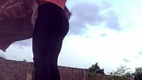 Crazybitch folds clothes while twerking