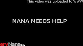 perfect step-granny with bangin body and big boobs needs step-grandsons help for sexual relief, licking pussy in missionary