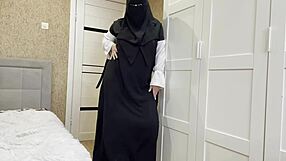 Hot Arab Stepmom in Stockings Delivers Wild Jerk Off Instructions!