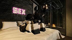 cute moth banged by big dicked furry in roblox