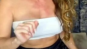 milf with pierced nipples in nylon