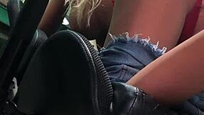 i stuffed the whole arm in the blonde's pussy with sex toy