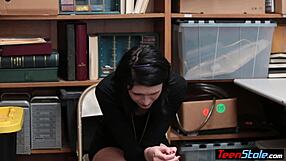 Pale Tiny Teen Suspect Punished by LP Officer