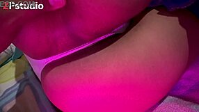 Curvy teen flaunts huge ass in tiny thong, inviting subscription