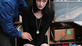 Pale Tiny Teen Suspect Punished by LP Officer