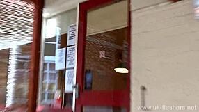 wild milf sarah jane masturbating in public