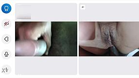 He couldn't hold back and came in one minute on video call