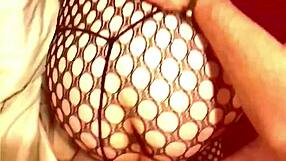 Sexy Ass Girl In Lingerie Panties Fishnets Takes Big Cock In Anal Asshole