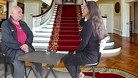 Big tits tease in outdoor strip game close up