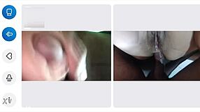 He couldn't hold back and came in one minute on video call