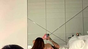 Big tits Brazilian babe Alura Jensen skillfully makes blowjob in POV