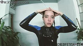 Skinny Asian Fuck Doll Sattira Gets Underwater In Bathtub Spandex, Looking Cute And Sexy By The Pool