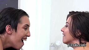 Kissable Lesbo Teens Covered In Pee?
