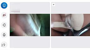 He couldn't hold back and came in one minute on video call