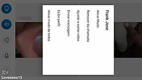 He couldn't hold back and came in one minute on video call
