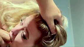 Hot blonde stepsister deepthroats big cock